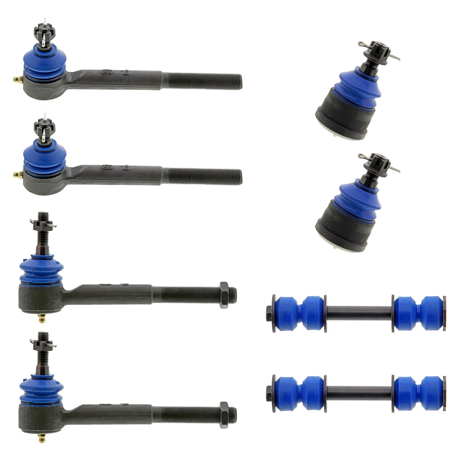 Set of 4 Mevotech Supreme Tie Rod Ends Sway Bar Kit for C1500 C2500 (RWD)