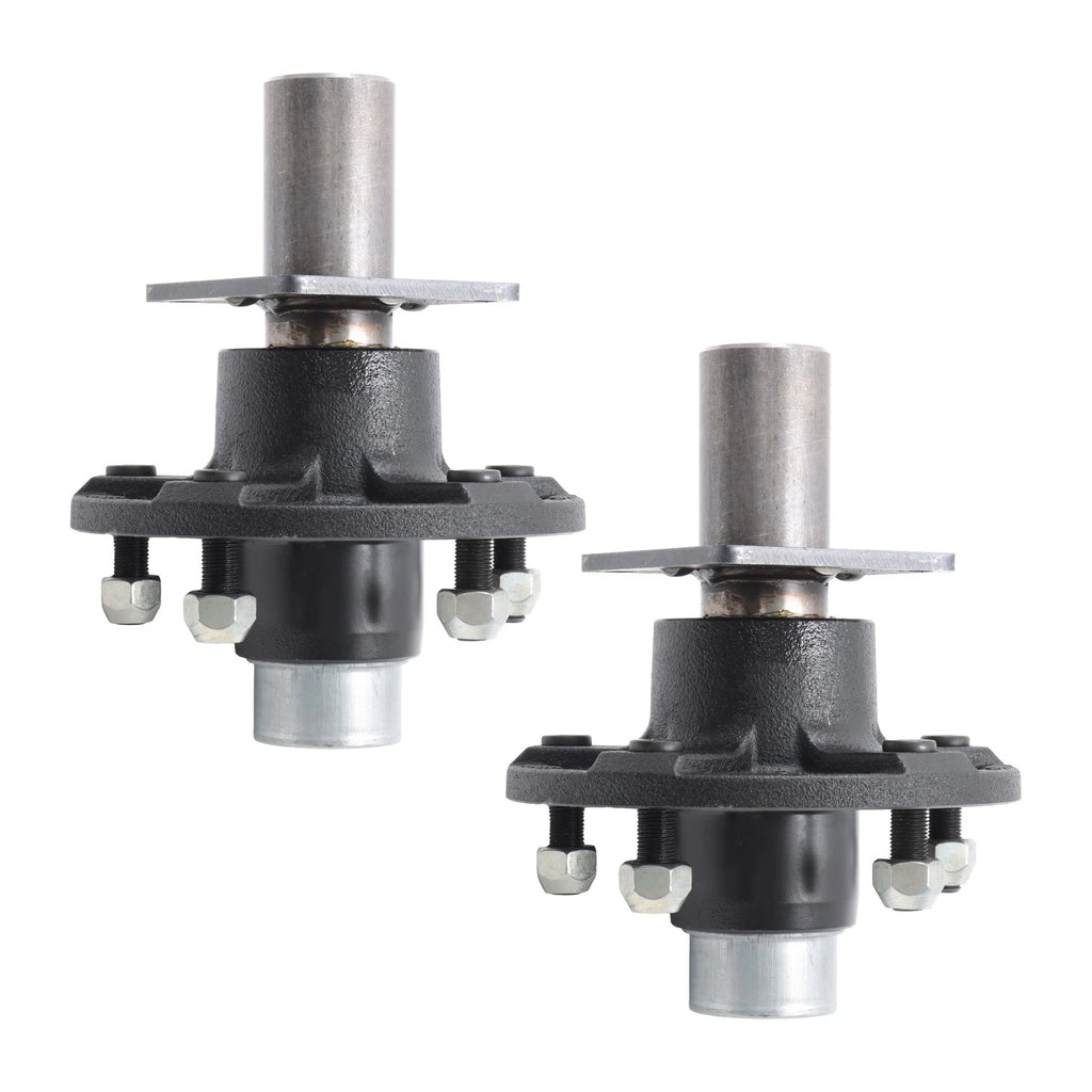 Set of 2 Trailer Hub Kits for 5x5.5" Spindle with Bearings