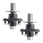Set of 2 Trailer Hub Kits for 5x5.5" Spindle with Bearings