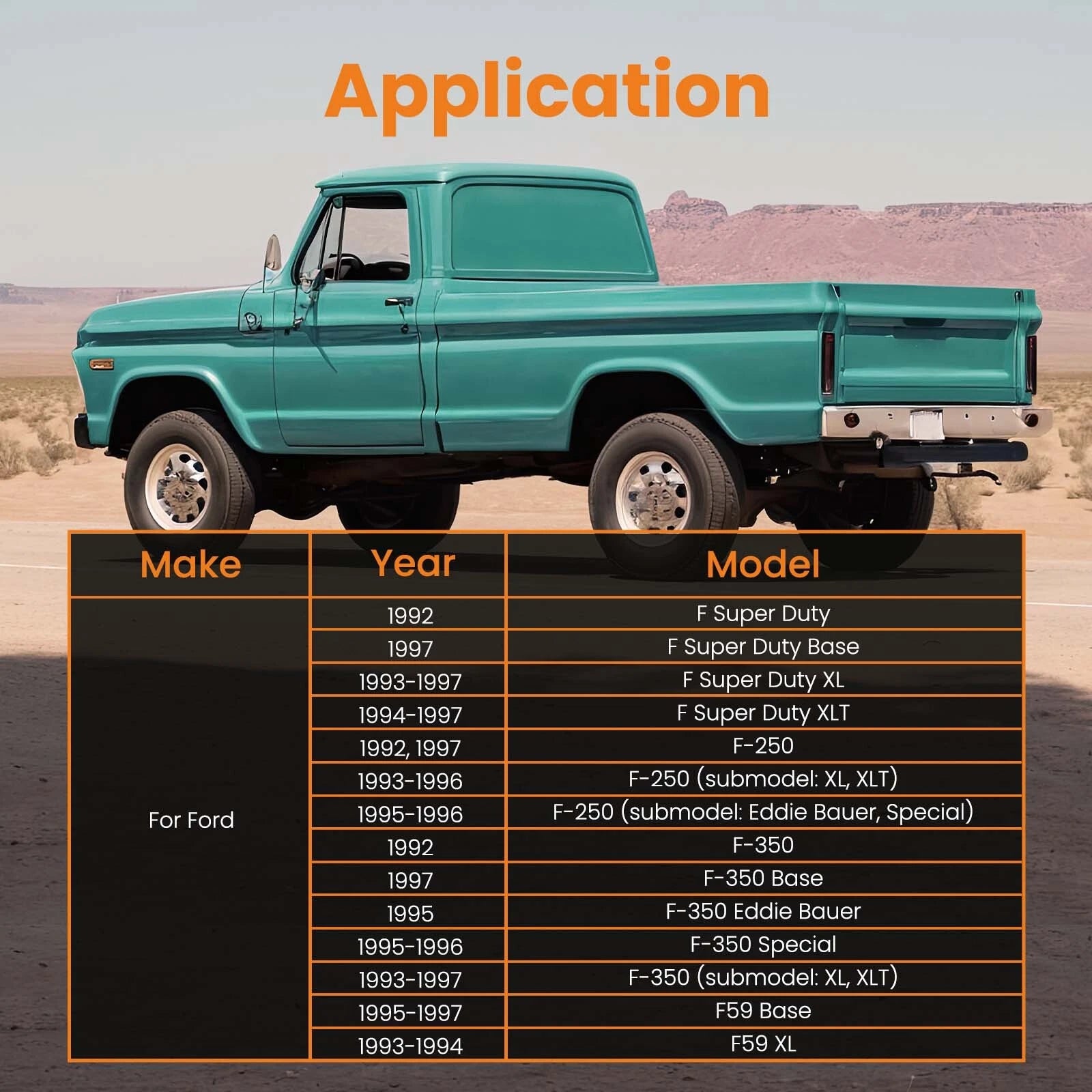 Clutch Line Slave Master Kit for 1993–1997 Ford F-250 F-350 (Front)