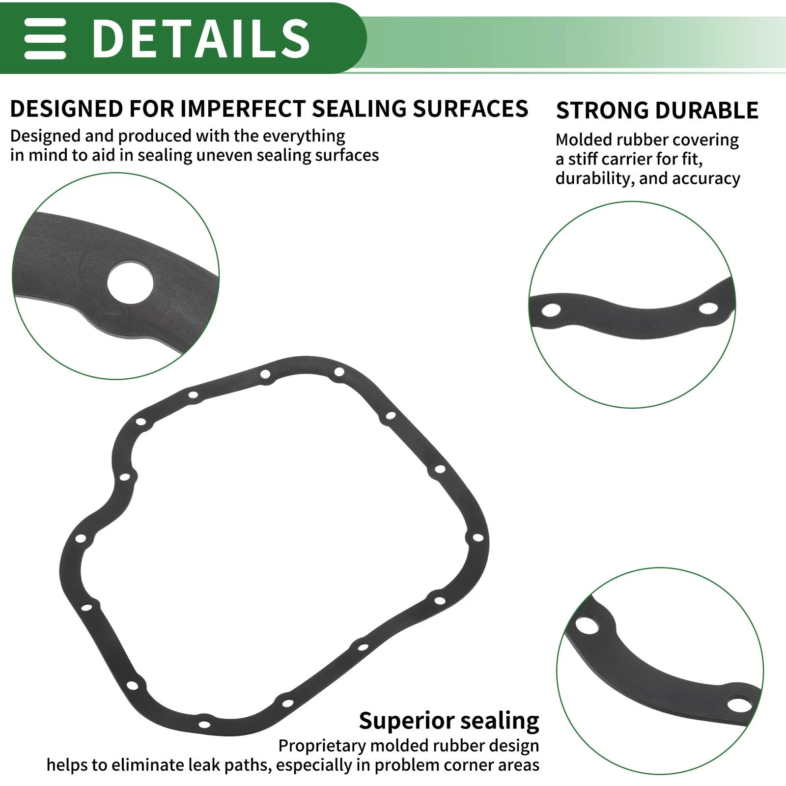 Oil Pan Gasket for Toyota Yaris VIOS Sedan (2005–2013) No.3516852040