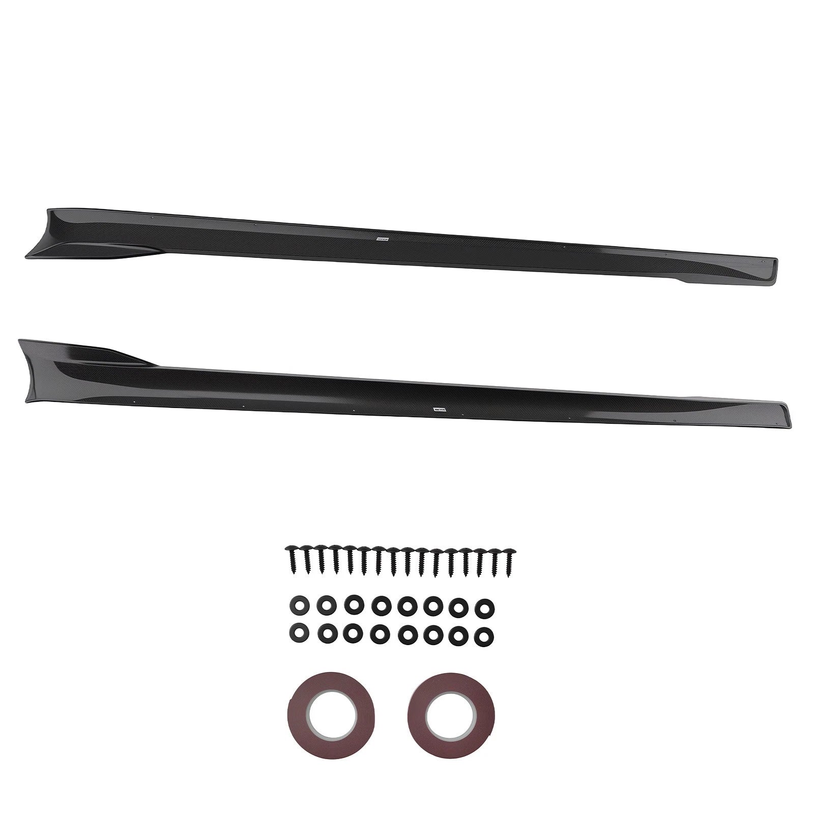Side Skirt Body Panels for Tesla Model S (2021–2024) CF Black