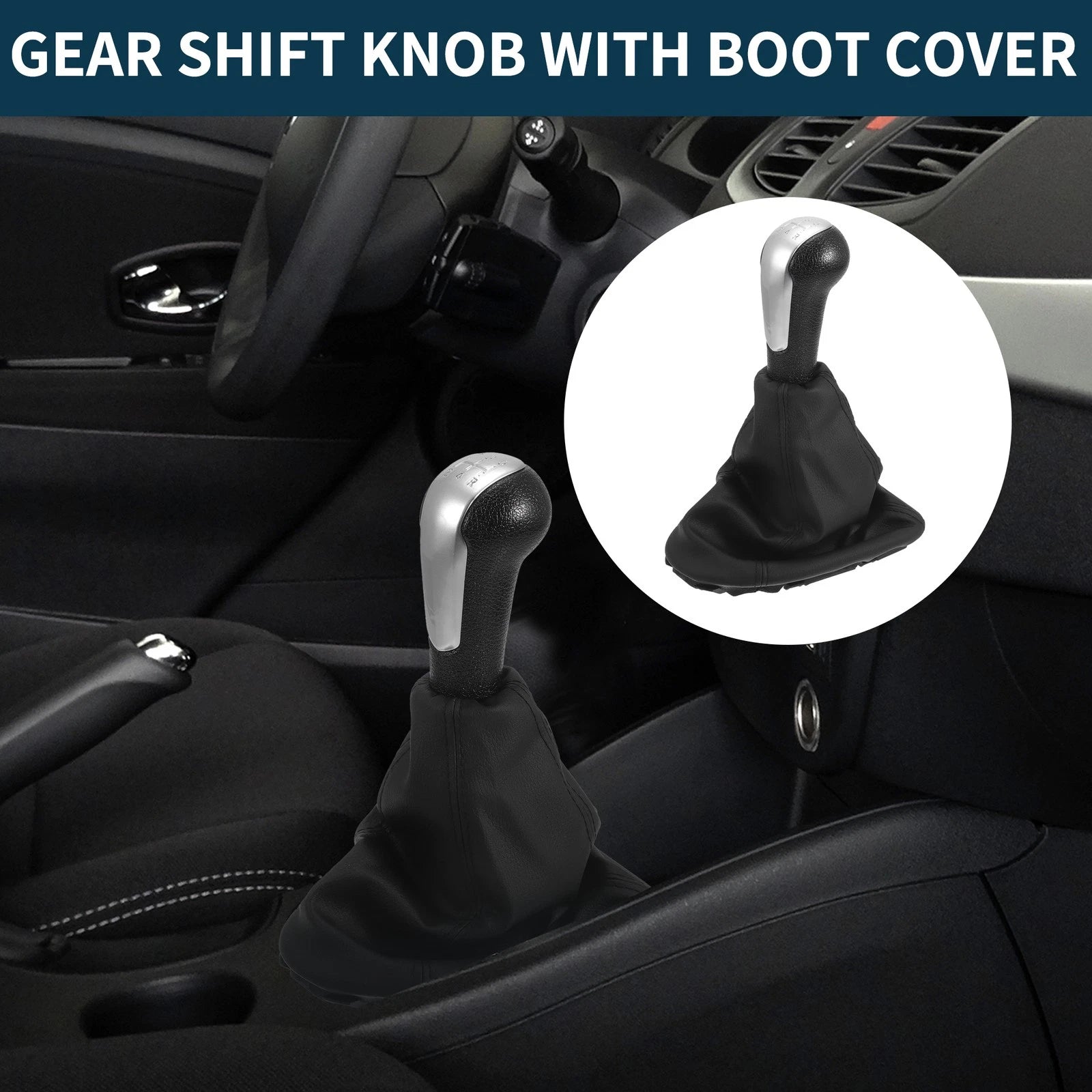 5 Speed Gear Shift Knob with Cover for Chevrolet Spark (2013–2022)
