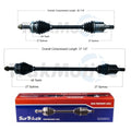 Set of 2 Front CV Axle Shafts for Kia Rondo 2.4 L4 (2008–2010)