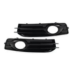 1 Pair Front Bumper Fog Light Grille Cover for Audi A3 8P (2009–2012)