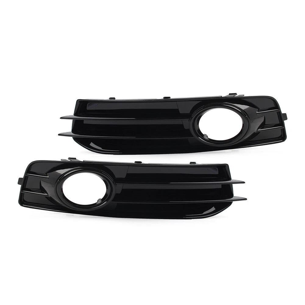 1 Pair Front Bumper Fog Light Grille Cover for Audi A3 8P (2009–2012)
