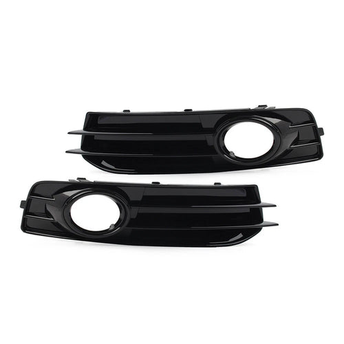 1 Pair Front Bumper Fog Light Grille Cover for Audi A3 8P (2009–2012)