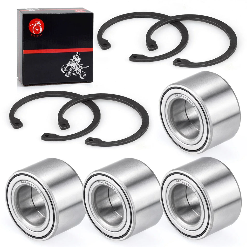 4x Front/Rear Wheel Bearing & Circlip for Arctic Cat