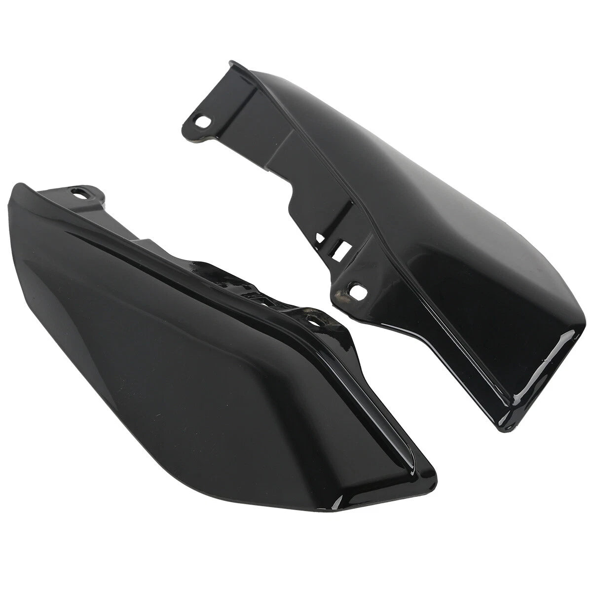 Black Mid-Frame Air Deflectors for Harley Touring Road Street Glide (2009–2023)