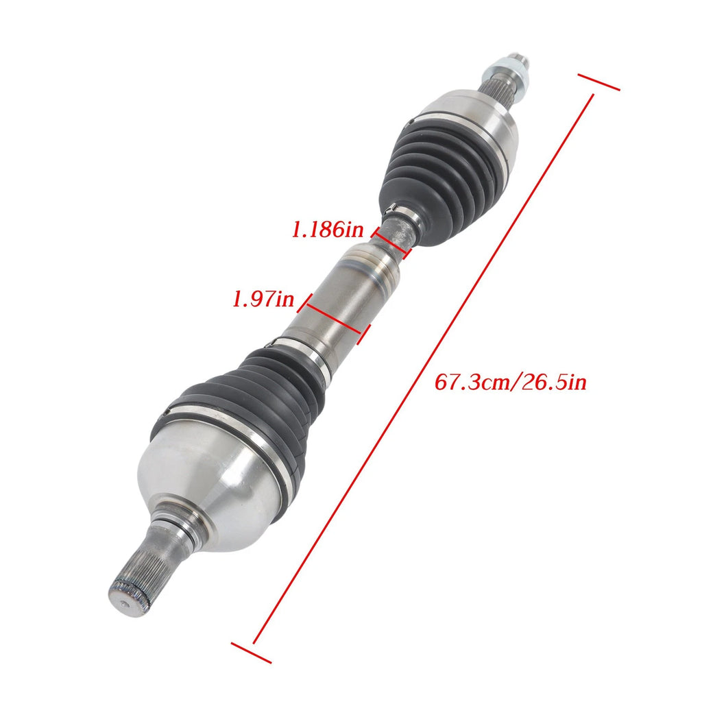 Front Left Right CV Shaft Set for Jeep Cherokee (2014–2022) 52123739AE