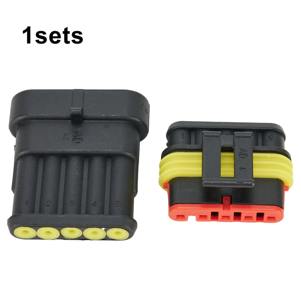 6 Pin Waterproof Electrical Connector Kit for Car and Boat Wiring