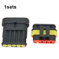 6 Pin Waterproof Electrical Connector Kit for Car and Boat Wiring