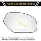 Heated Right Mirror Glass for GMC Sierra 2500 3500 HD (No. 15886196)