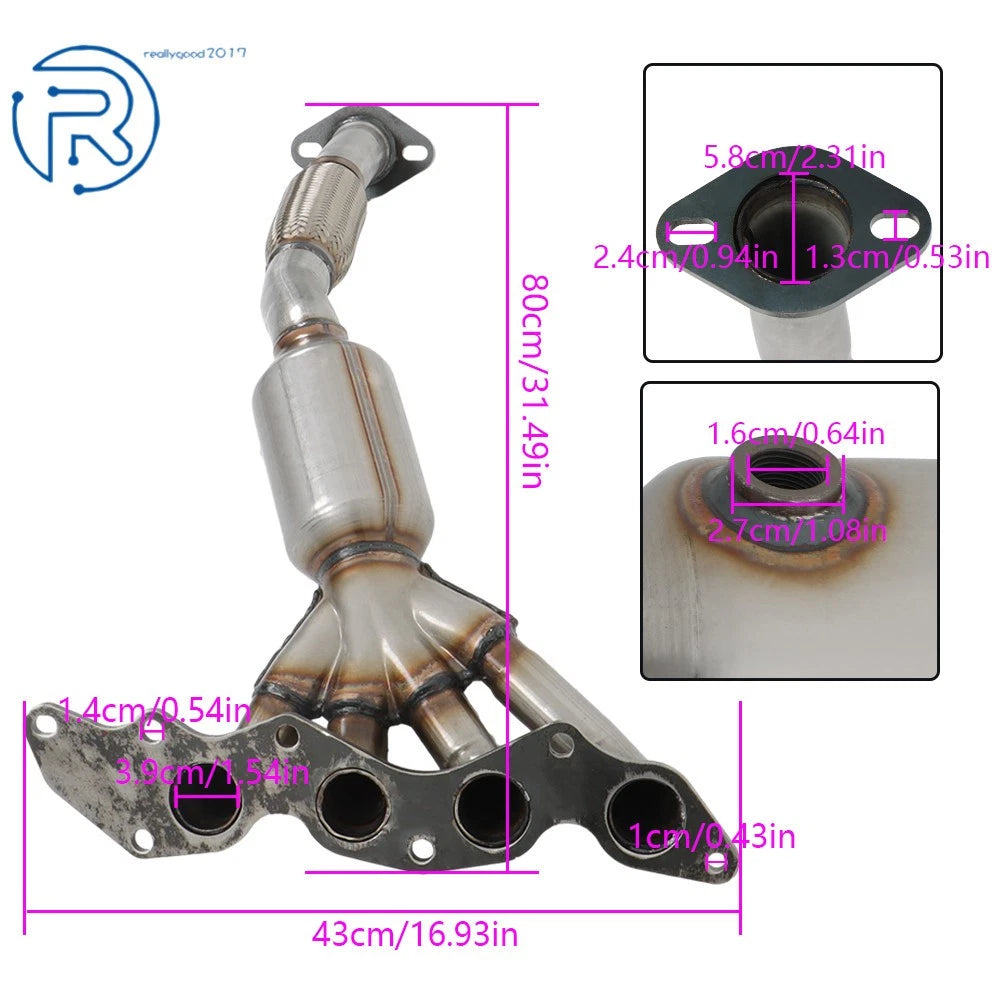 Exhaust Manifold Catalytic Converter for Ford Focus 2.0L (2008–2011)