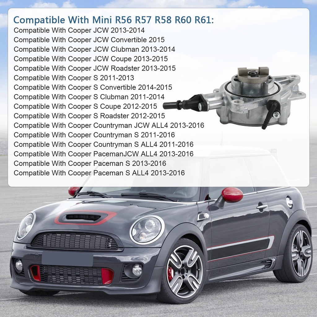 Vacuum Pump Power Brake Booster for Mini Cooper R56 R59 (2007–2015)