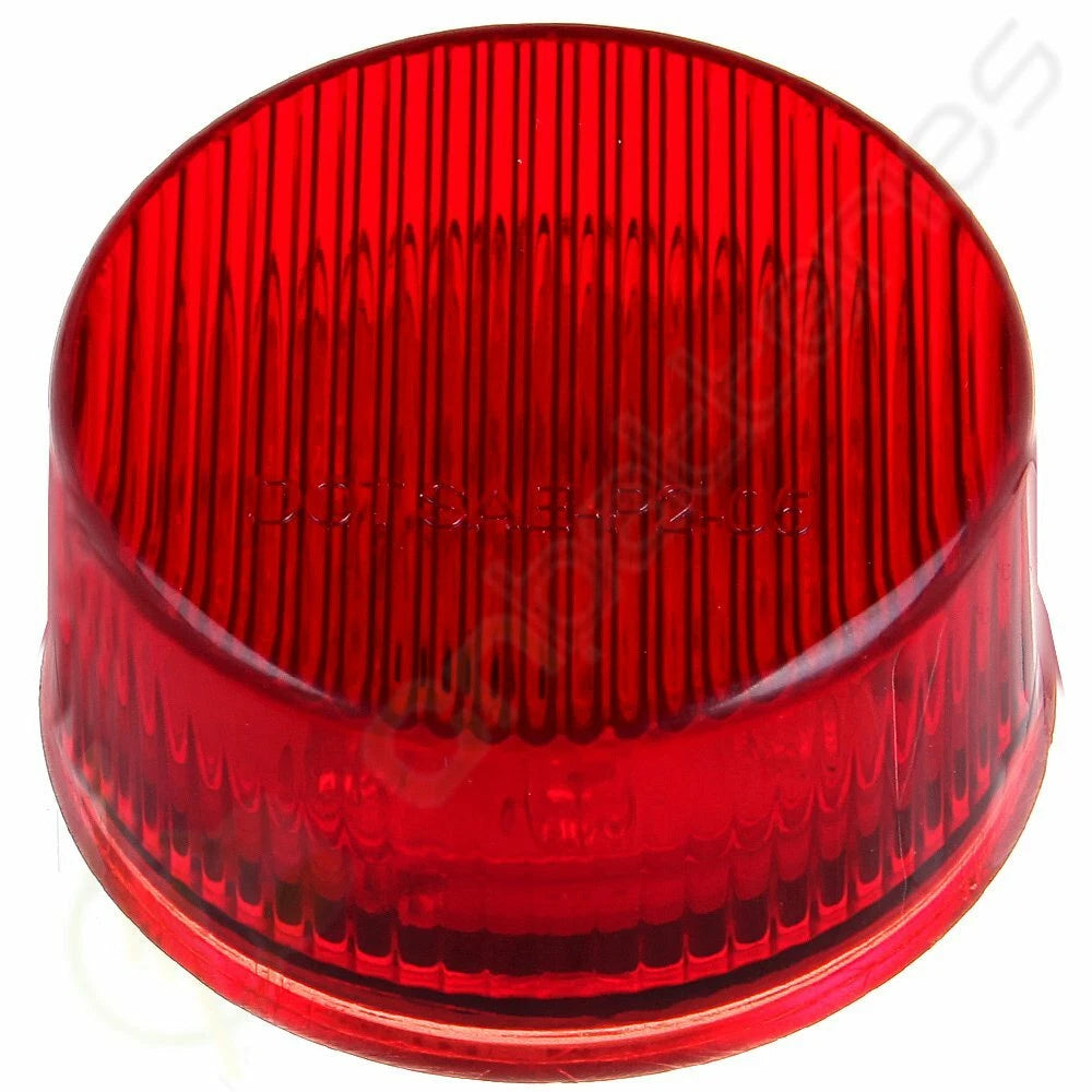 Pack of 10 Red 9LED Clearance Light for Truck Trailer (Sealed, 2" Round)
