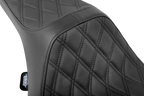 Predator III Seat for Harley FLT/FLH (Double Diamond, Black)