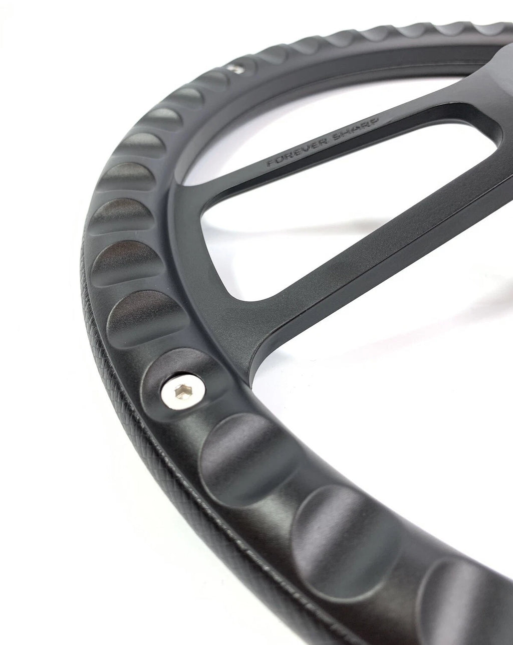 14 Inch Black Steering Wheel Carbon Fiber Wrap for Toyota Hilux (2012–2018)
