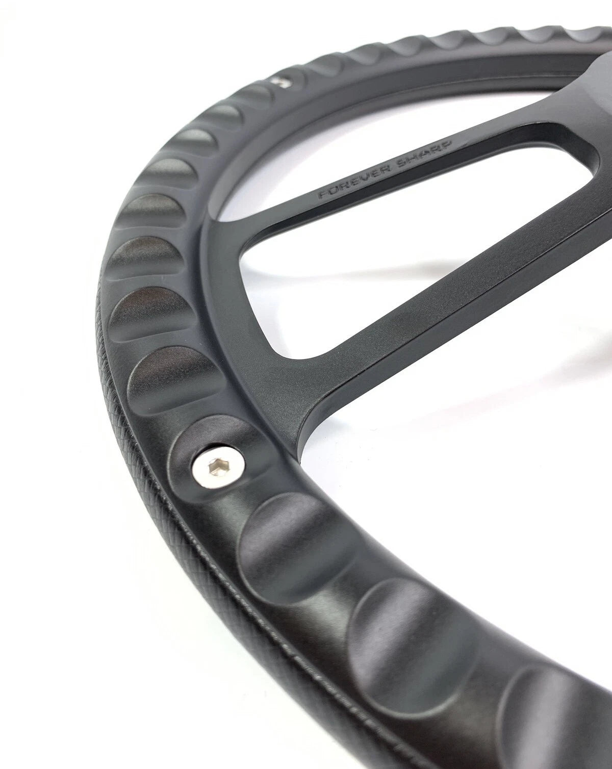 14 Inch Black Steering Wheel Carbon Fiber Wrap for Toyota Hilux (2012–2018)