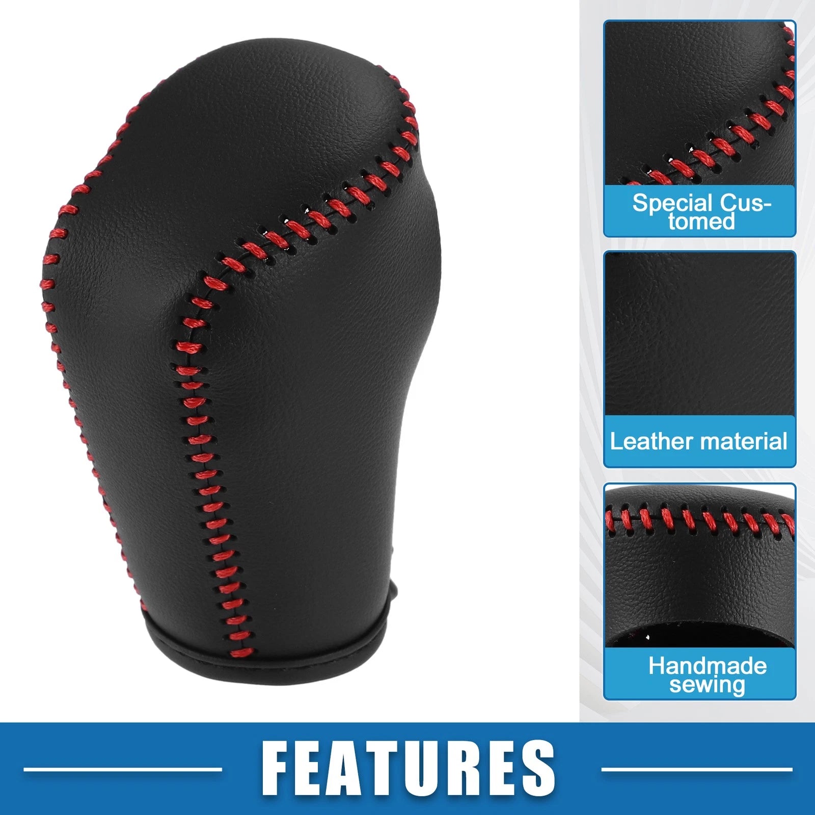 Gear Shifting Knob Cover for Mazda CX-5 (2012–2023) Black Red
