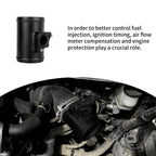 3" Black MAF Mass Air Flow Sensor Mount Adapter Tube for Subaru Suzuki