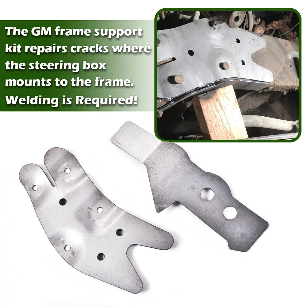 Steering Box Frame Support Bracket Repair Kit for Chevy GMC Truck (1973–1987)