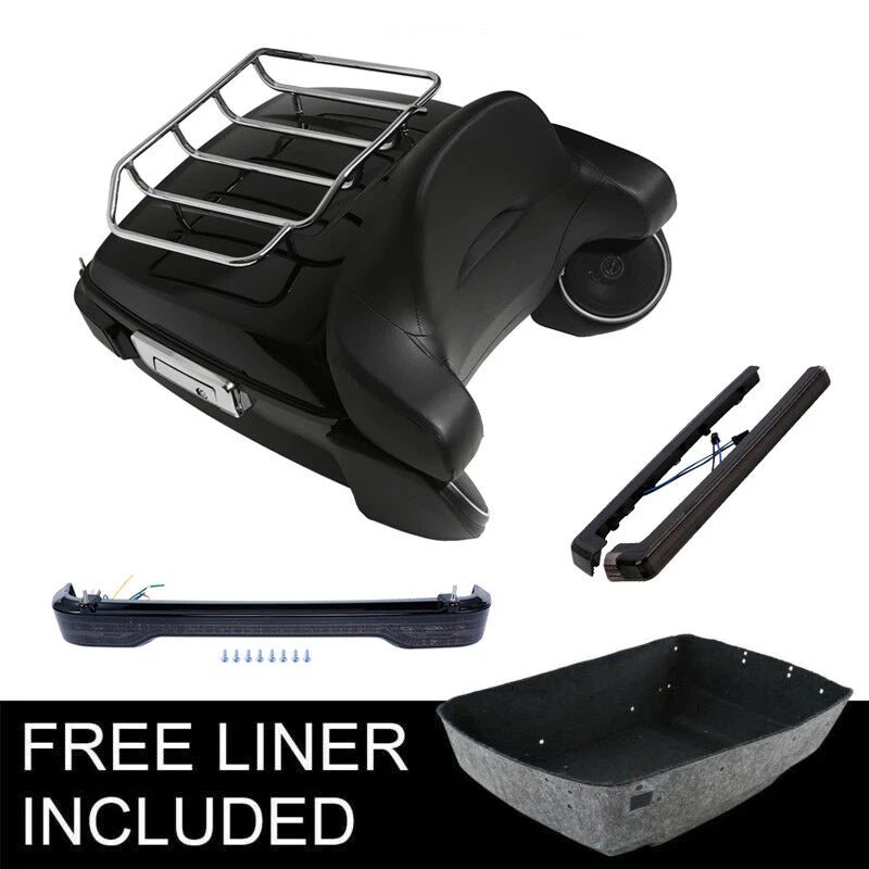 Trunk Luggage Backrest Set for Harley Touring Road Street Glide (2014–2026)