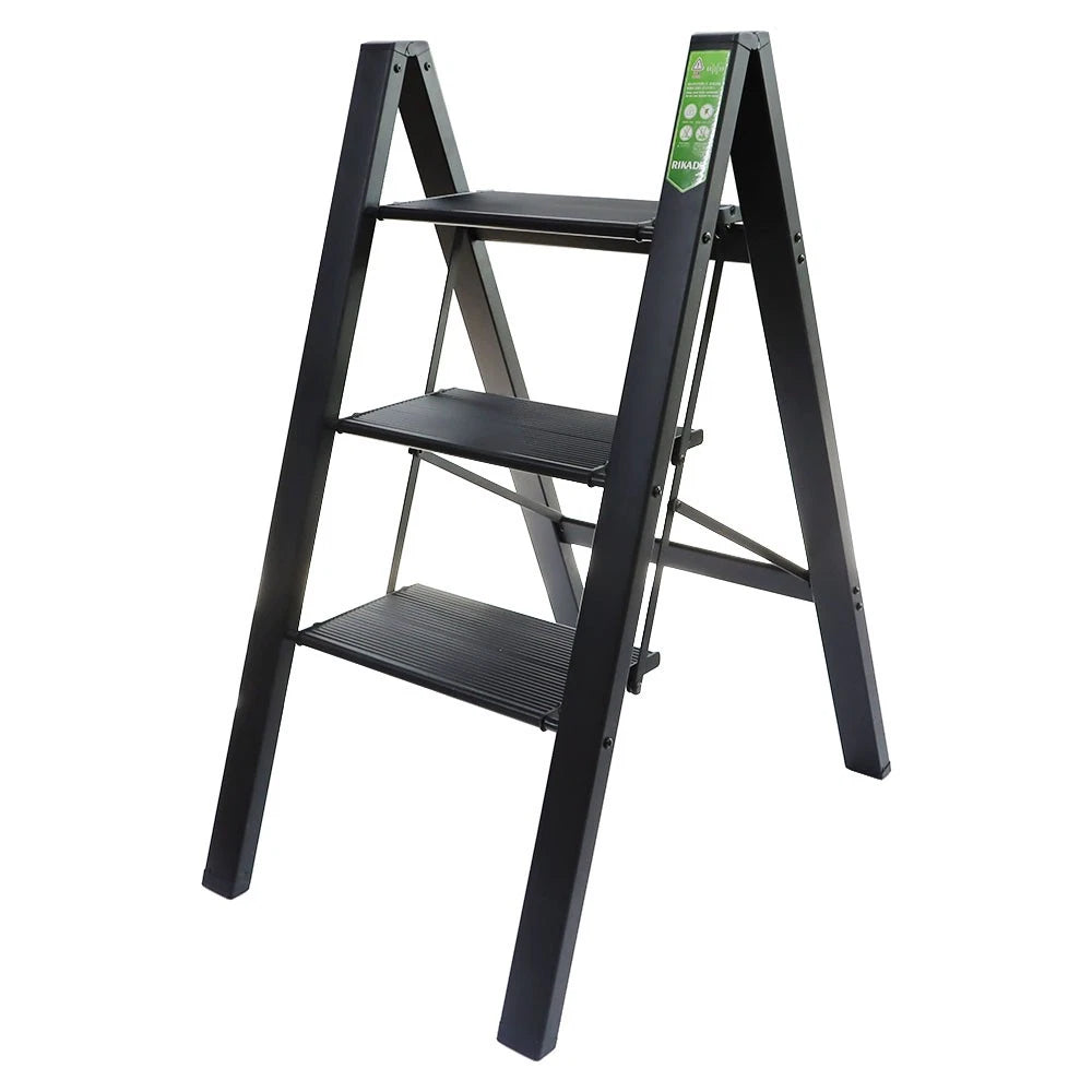 3 Step Folding Ladder with Wide Anti-Slip Pedal for Home Use