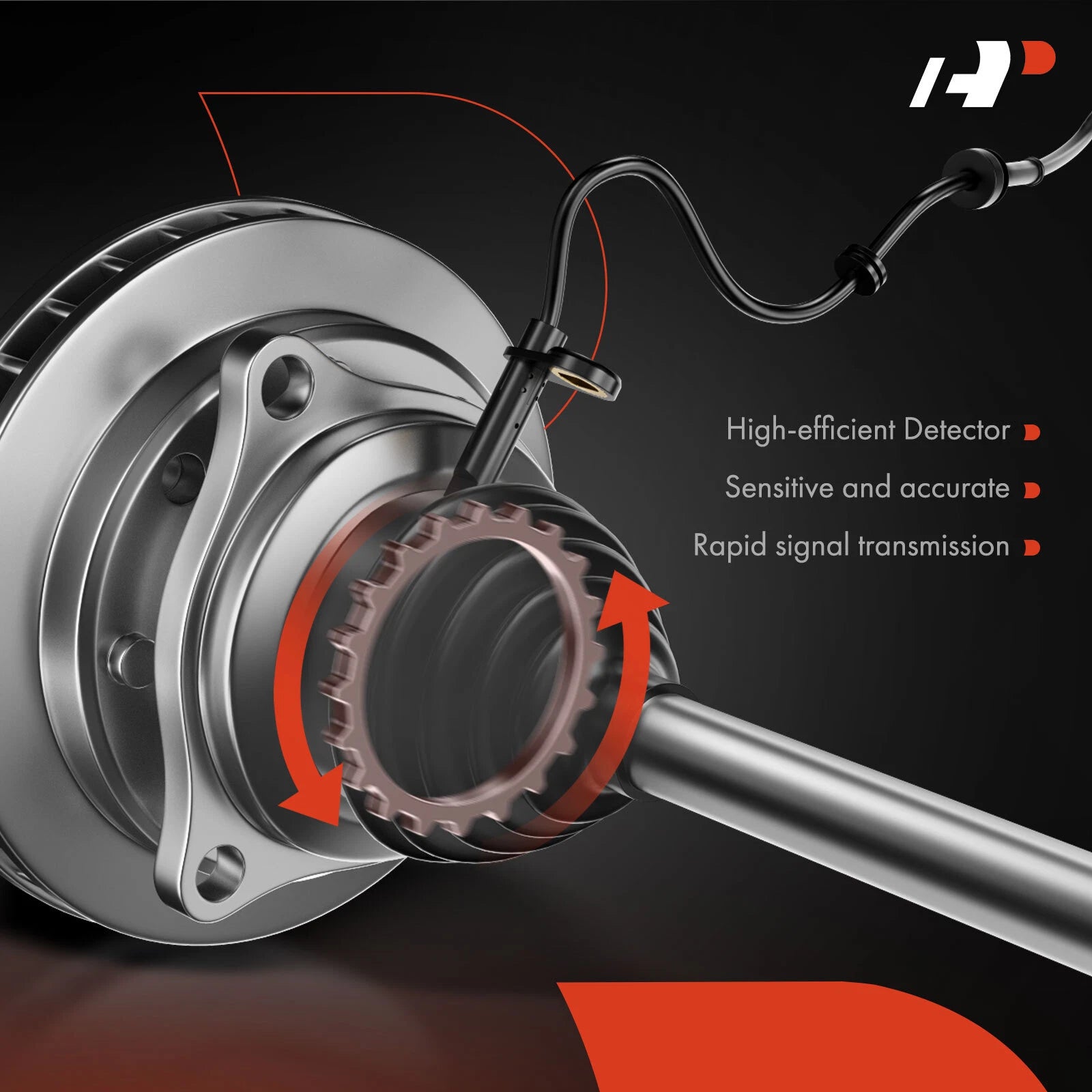 Front ABS Wheel Speed Sensor for Ford F-150, Expedition (1997-2003)