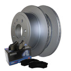 Rear Brake Kit 348mm Rotors & Akebono Pads for F-150 Mark LT (2006–2008)