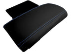 Leather Console Lid Armrest Cover for Mitsubishi Eclipse (2006–2012) Blue Stitch