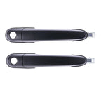 2pc Front Left & Right Outer Door Handle Black for Hyundai Tucson (2004–2010)