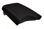 Leather Console Lid Armrest Cover for Ford Ranger (2019–2020) White Stitch