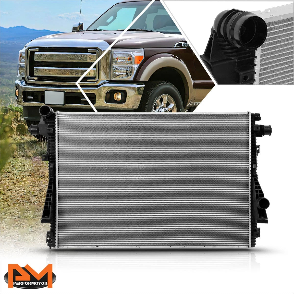 Aluminum OE Style Radiator for Ford F250-F550 SD 6.7L Turbo (2011–2016) DPI-13230