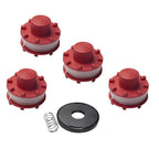 6 Pack ABS Trimmer Spools 2mm x 8M for Agillo 36255 BL
