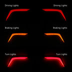 Rear Saddlebag Turn Brake Light Accents for Honda Goldwing GL1800 (2018–2024)