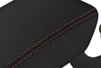 Leather Console Lid Armrest Cover for Audi A5 S5 (2008–2017) Red Stitch