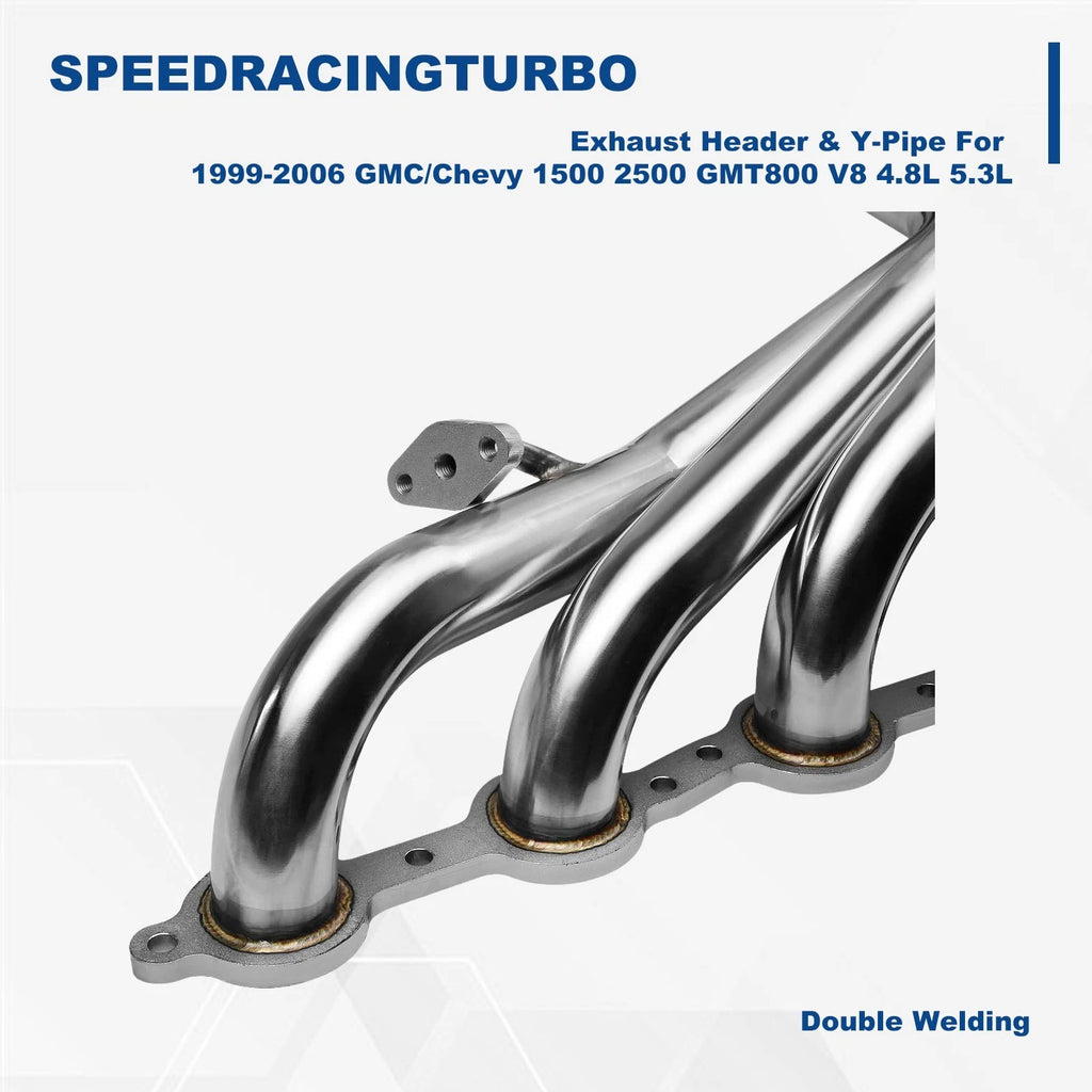 Exhaust Header for GMC Chevy 1500 2500 GMT800 V8 (1999–2006)