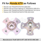 2X Rear Wheel Hubs for Honda Rancher 420 4x4 AT TRX420FPA (2009–2014)