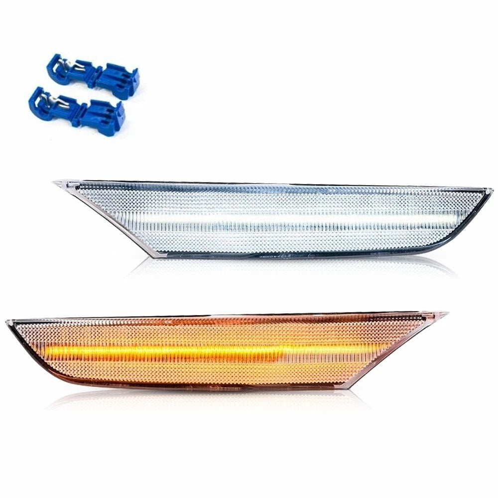 Front Side Marker Light for Infiniti G35 Sedan (2004–2006) White Amber EV