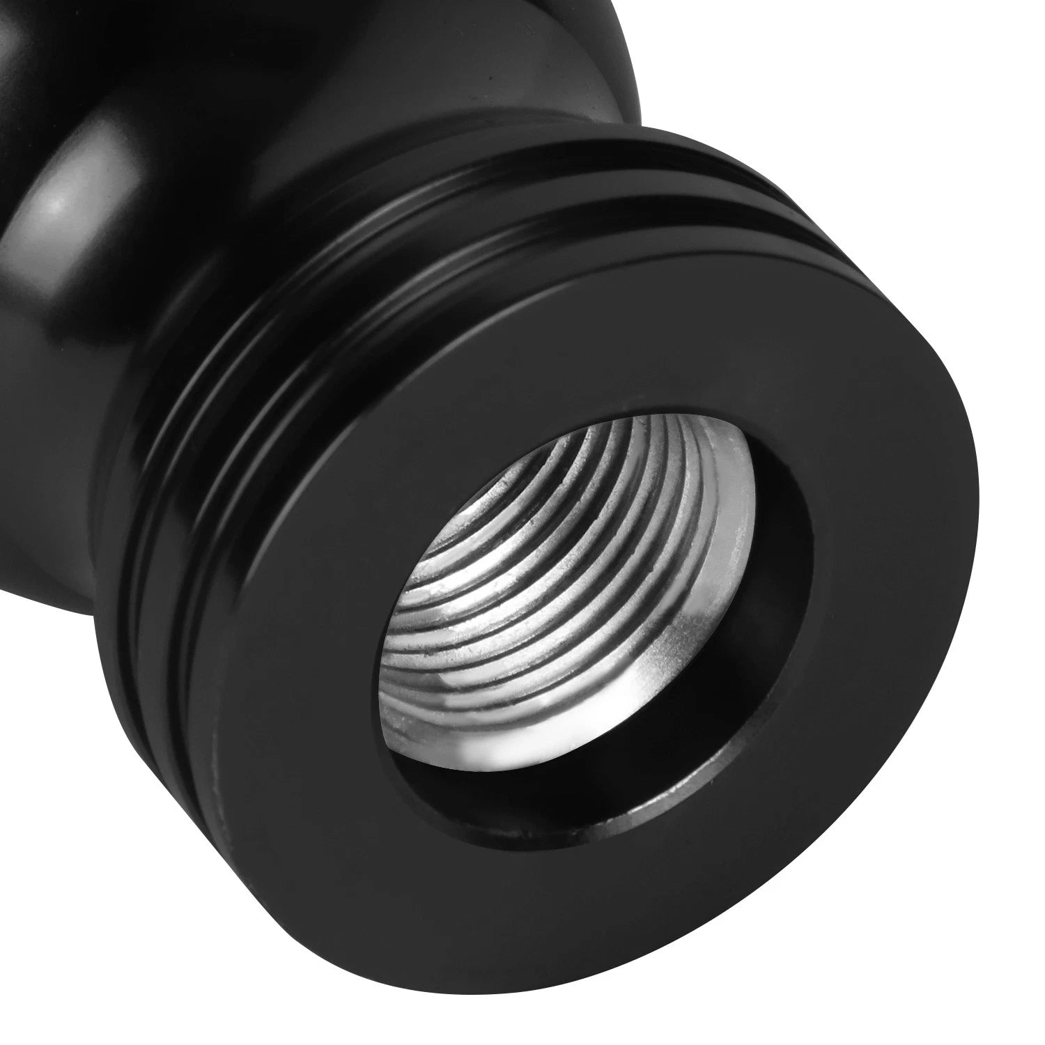 Shift Knob for Universal Vehicles - Black Teardrop Shape with Thread Adapters