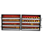100Pcs Router Bit Set 1/4" Shank Tungsten Carbide for Woodworking