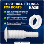 3/4" Thru-Hull Fittings for Boat (FO1863)