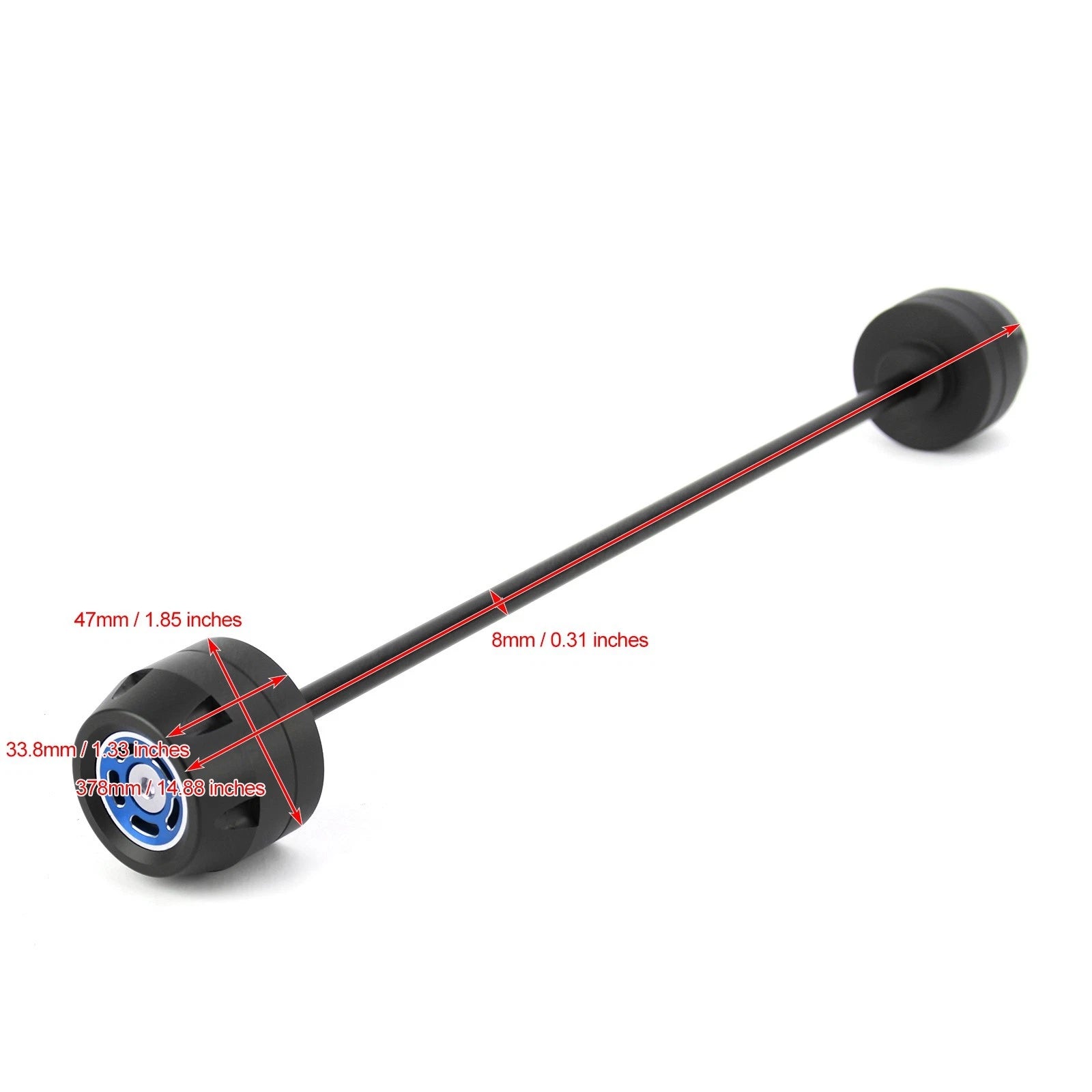 Rear Wheel Axle Sliders for BMW F900R F900XR (2020) - Blue