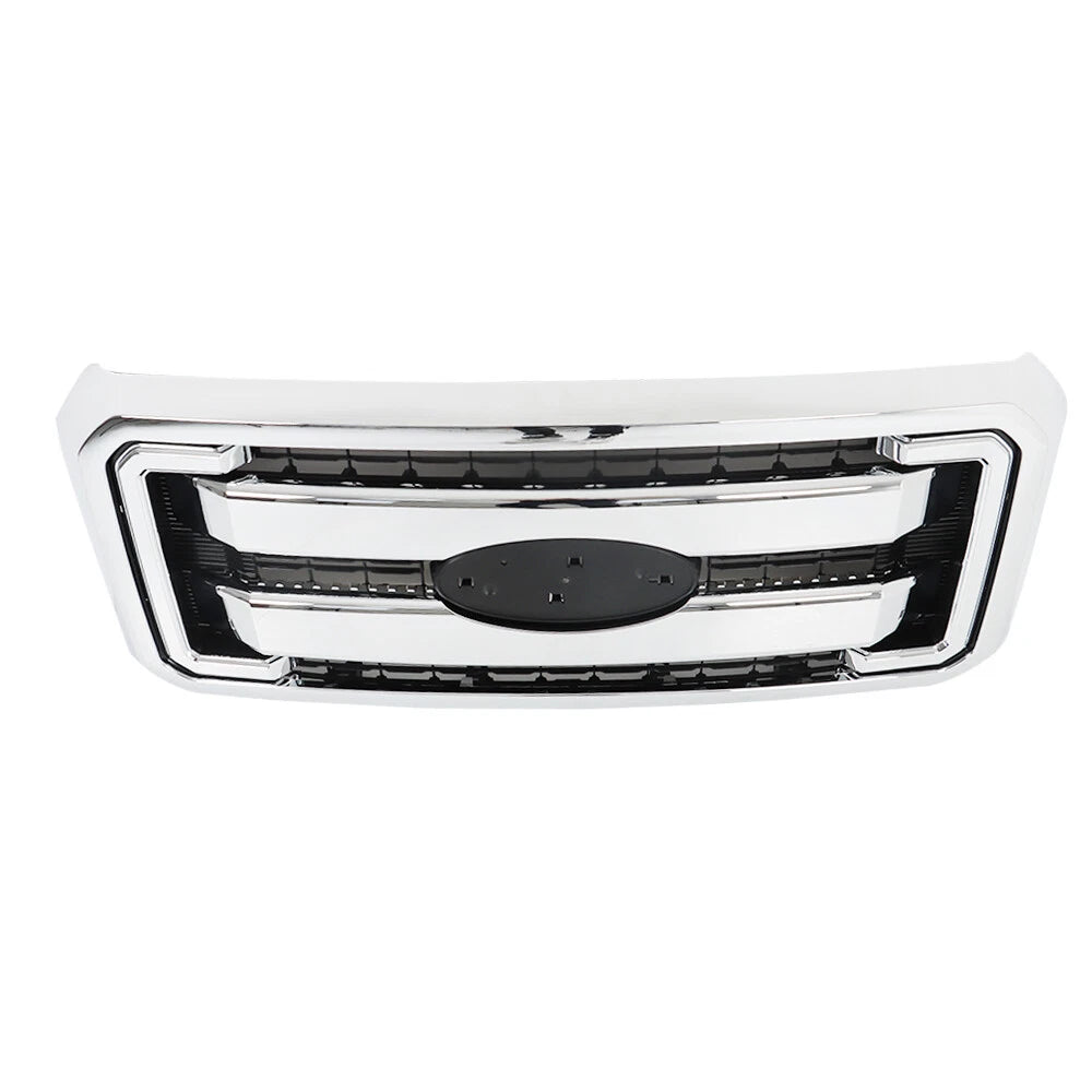 Chrome Front Upper Grille Assembly for Ford F250/F350/F450/F550 (2011–2016)