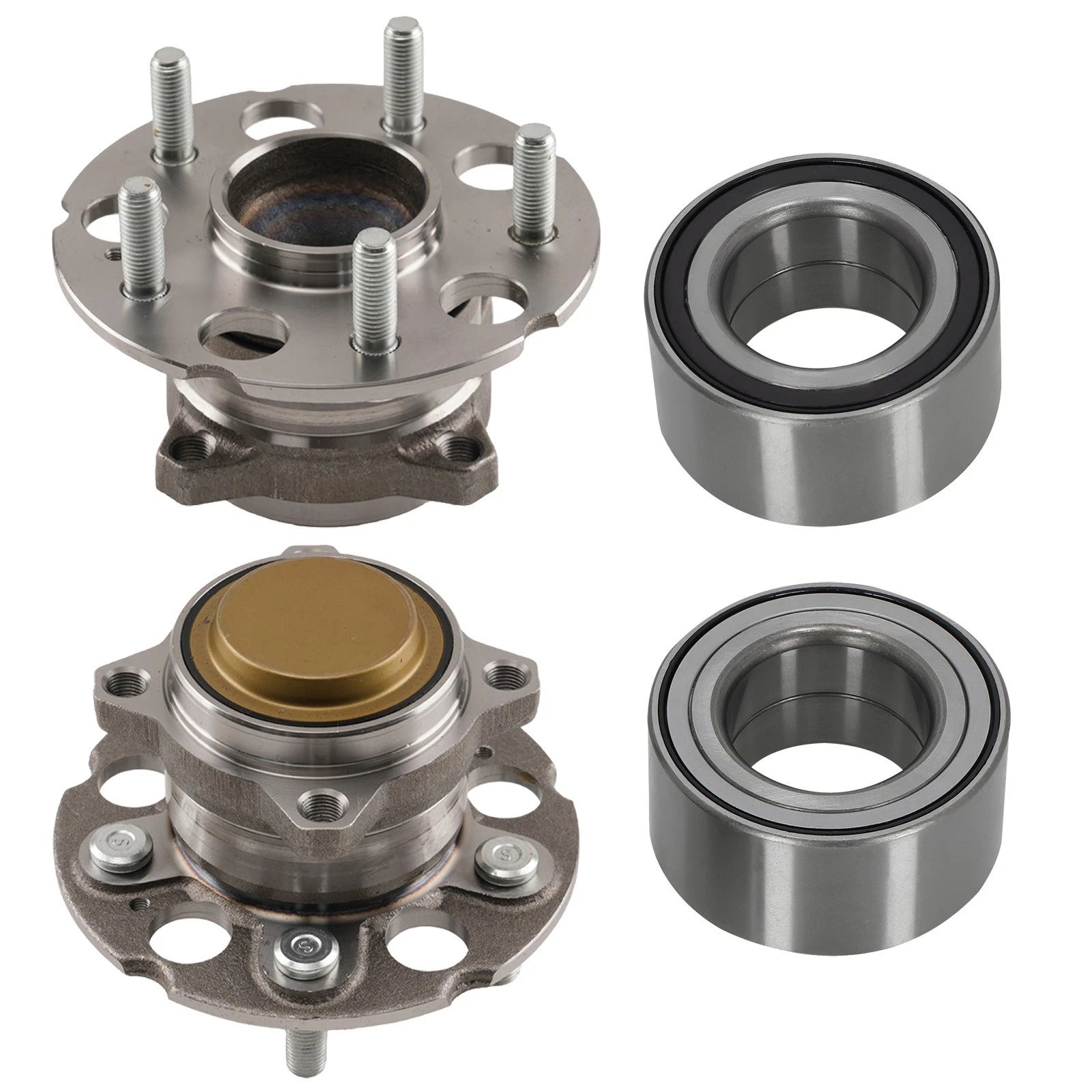 Set of 4 Wheel Bearing Assemblies for Honda CR-V FWD (2012–2016)