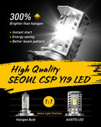 LED Headlight Bulb for Motorcycle 9003 HB2 H4 (Year Range Not Specified)