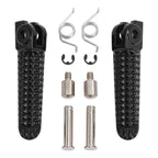 Black Front Foot Pegs for Yamaha R1 R1S R1M (1998–2024)