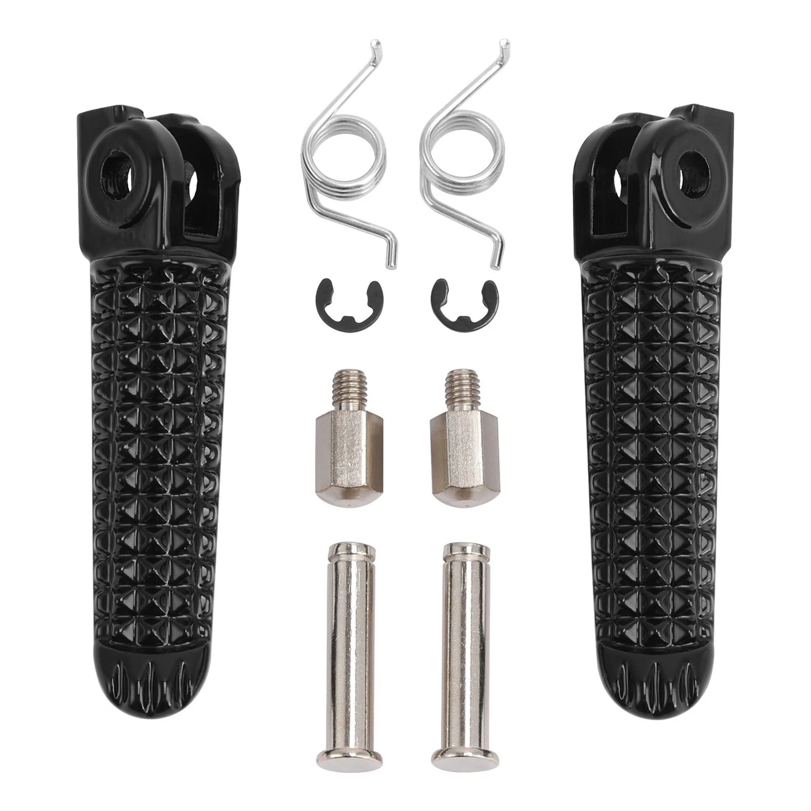Black Front Foot Pegs for Yamaha R1 R1S R1M (1998–2024)