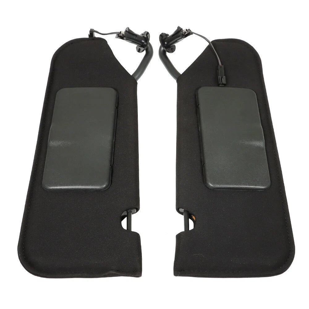Sun Visor Pair for Corvette C6 (2005-2013) - Black with Vanity Mirror